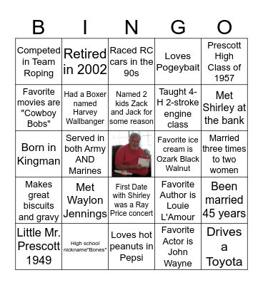 George Bingo Card