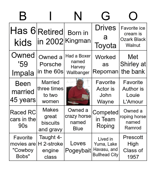 George Bingo Card