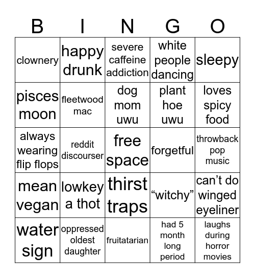 bethany queen madeeda  Bingo Card