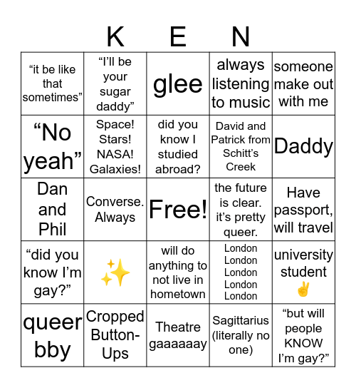 How Similar Are You To Bingo Card