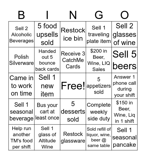 Black Out Bingo 8.2.19 Bingo Card