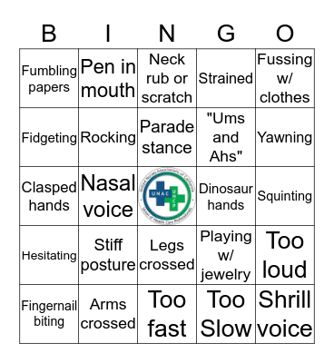 PRESENTATION Bingo Card