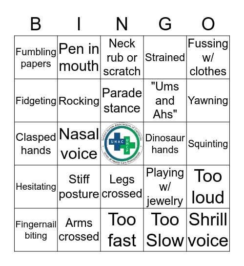 PRESENTATION Bingo Card