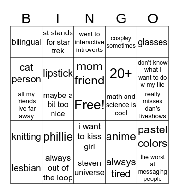 annanas Bingo Card