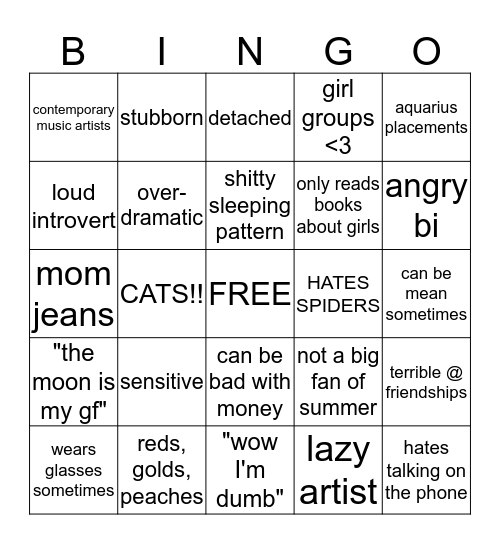 nea's bingo Card