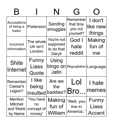 ef Bingo Card