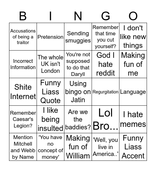 ef Bingo Card