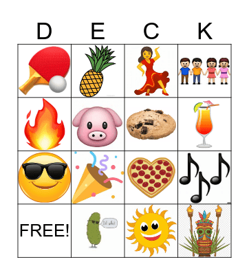 Summer on my mind Bingo Card
