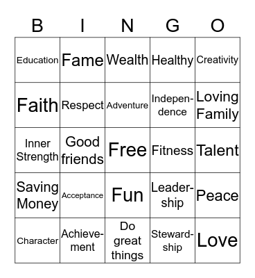 Future Bingo Card