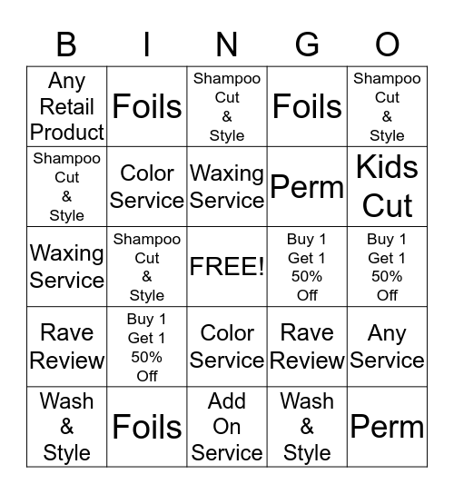 LUCKY BINGO Card