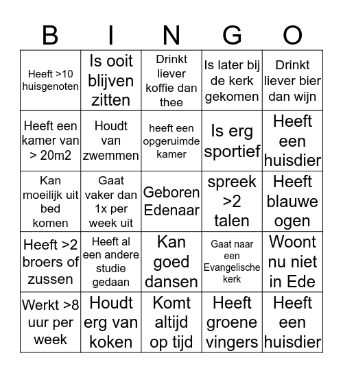 SIK-Bingo Card