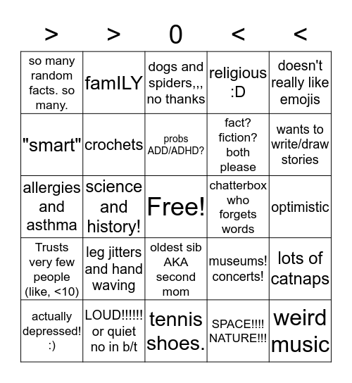 haha lol Bingo Card