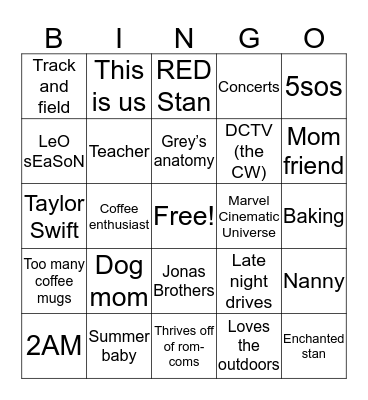 How similar are you to Kendra? (@itwasoverbeforeitstarted) Bingo Card
