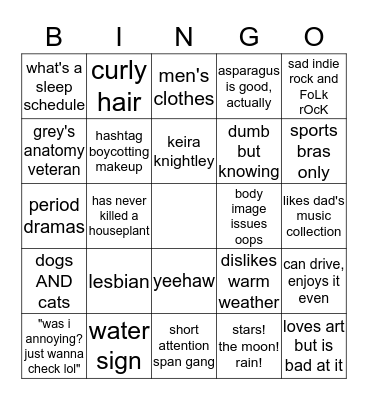 kin gaykeira or else Bingo Card
