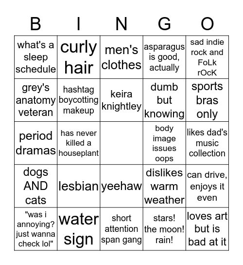 kin gaykeira or else Bingo Card