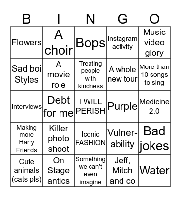 HS2 Era Bingo Card