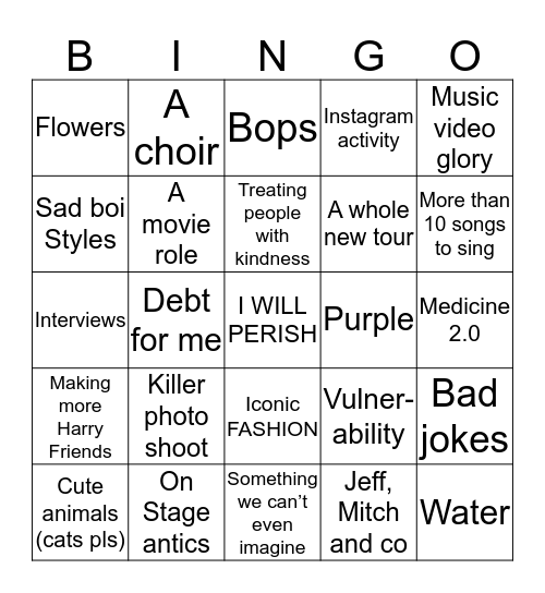 HS2 Era Bingo Card