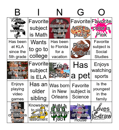 Big Shot BINGO! Bingo Card