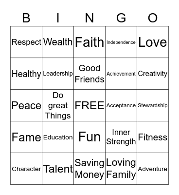 Future Bingo Card