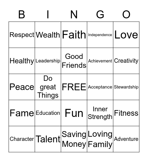 Future Bingo Card