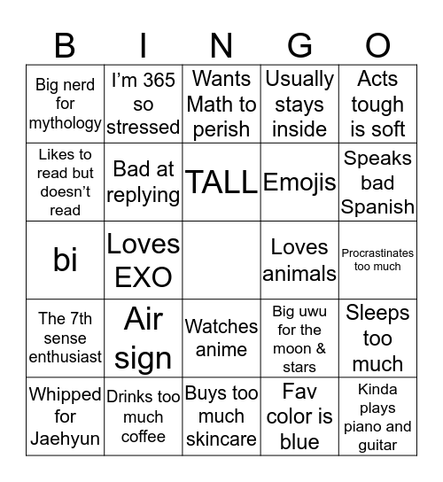 Ileana Bingo  Bingo Card