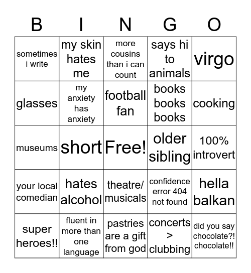 nefeli's bingo @elektranhatcios Bingo Card