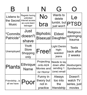 VULVVA Bingo Card