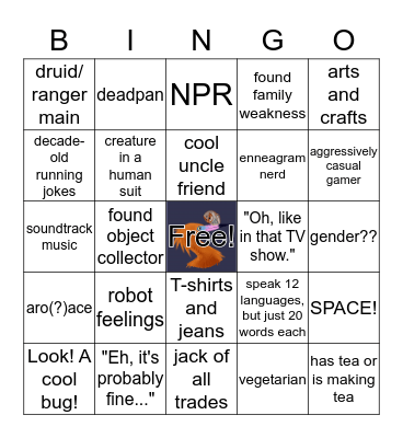 Seven Bingo Card