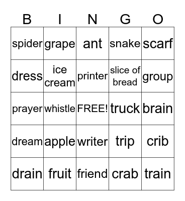 Which ARTICLE should I use? Bingo Card