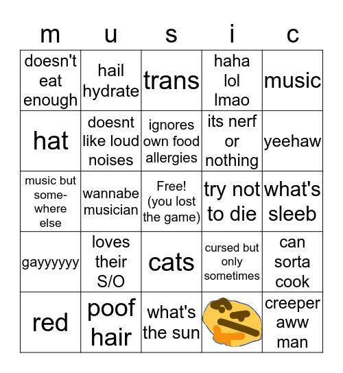 are you leah Bingo Card