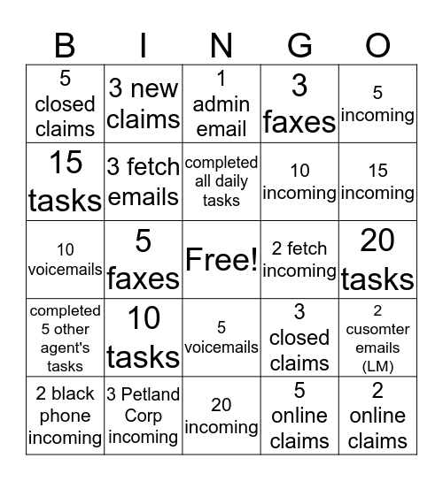 Solutions Bingo Card