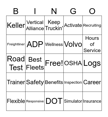 Safety & HR Bingo! Bingo Card