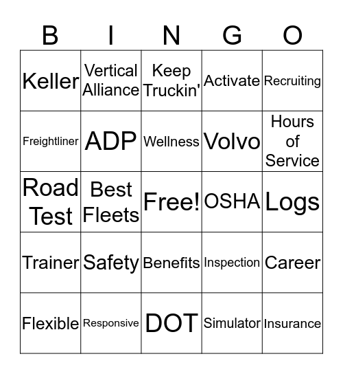 Safety & HR Bingo! Bingo Card