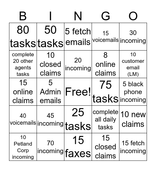 Solutions Bingo Card