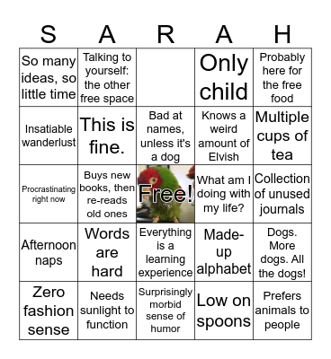 Bingo! Bingo Card