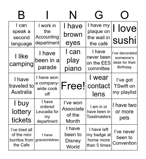 Bingo Card