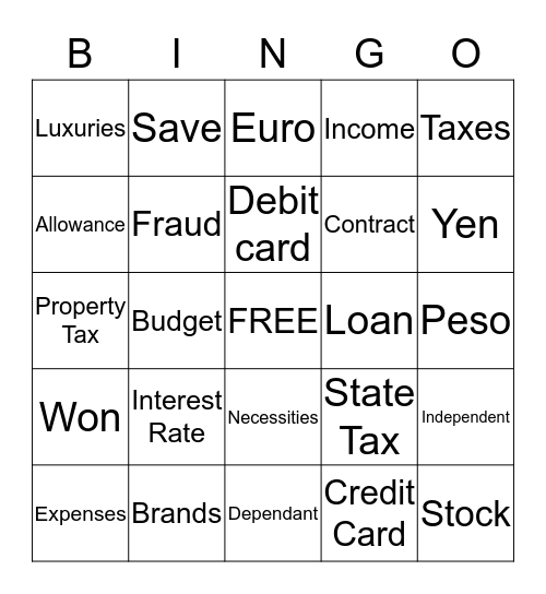 Independent Living Bingo! Bingo Card