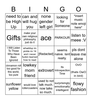 Pickle Bingo Card