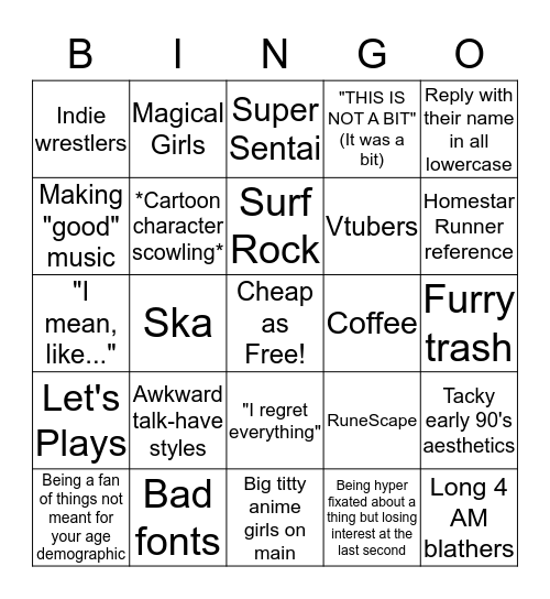 Lanthus Bingo Card