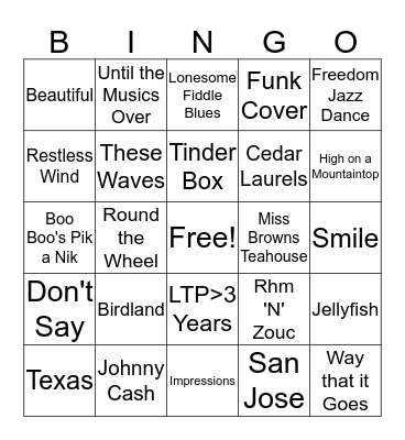 Gouda Time Bingo Card