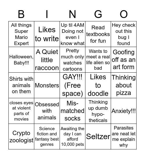 How similar are you to Robin? Bingo Card