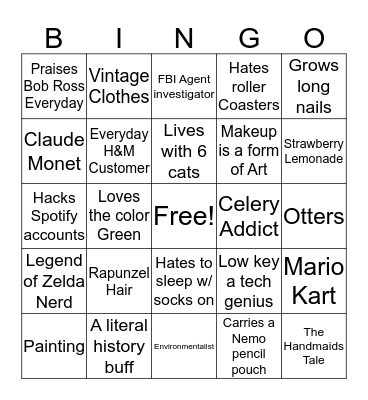 Skyler  Bingo Card
