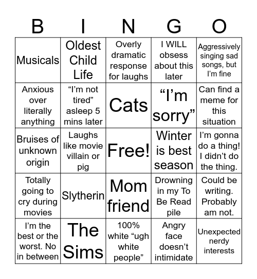 How Much Do We Have In Common Bingo Card