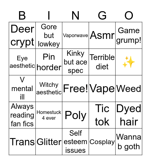 Cecil core Bingo Card
