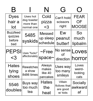 Moth System Bingo Card