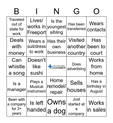 FIND SOMEONE WHO... Bingo Card