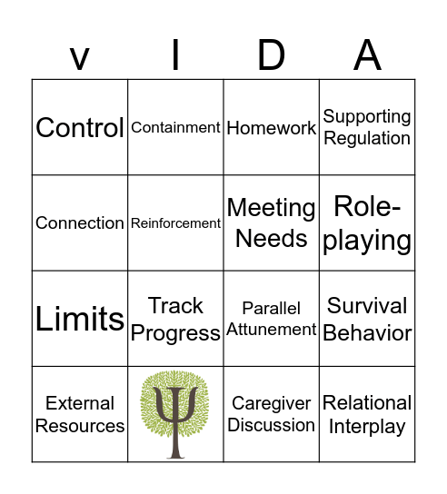 Consistent Response BINGO Card