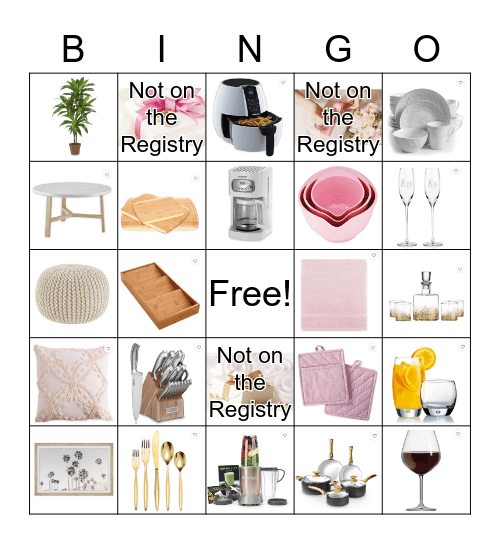 Bridal Bingo Card