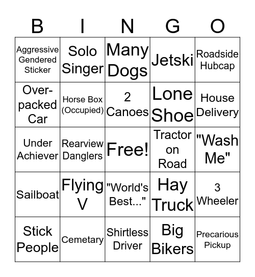 Storms Bingo Card