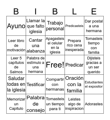 Cumplistes Bingo Card